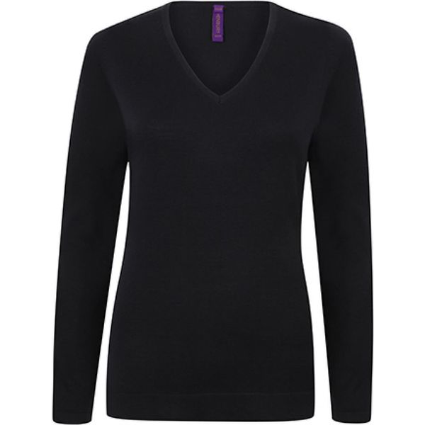 Henbury H721 | Maglia Leggera Da Donna Con Collo A V - Colore: Navy - Taglia: 3XL-image