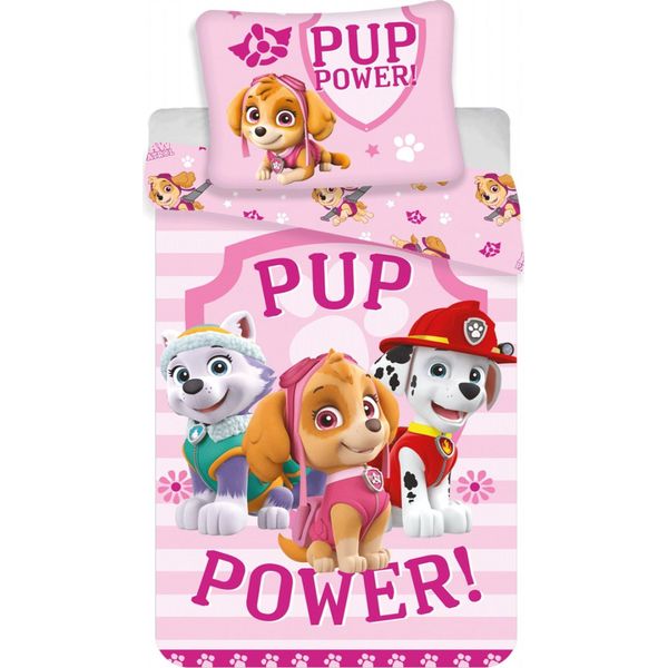 Paw Patrol Bettbezug Pup Power 140 X 200 Cm - 70 X 90 Cm (Poliestere)-image