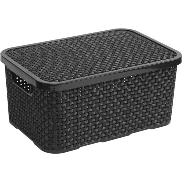Branq Cestino In Rattan 10L - Antracite-image