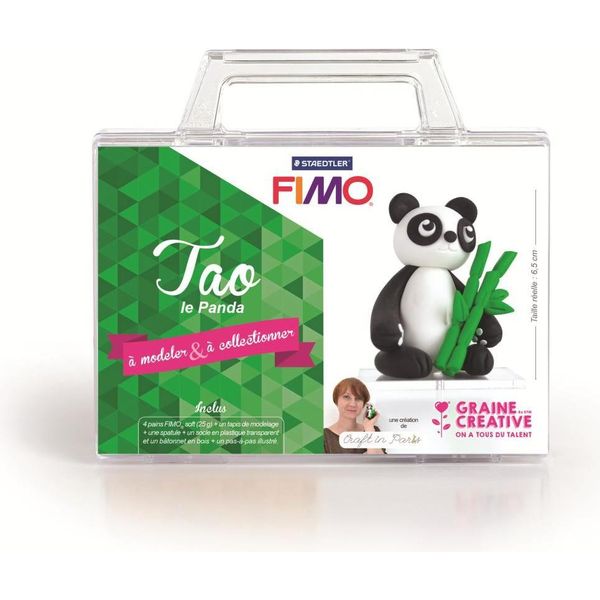Set Di Argilla Polimerica Fimo - Kit Di Artigianato Per Bambini Tao Il Panda-image