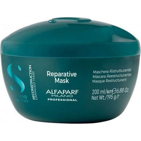 Alfaparf Milano - Semi Di Lino Reparative Mask - Maschera Rigenerante Per Capelli Danneggiati 200Ml-image