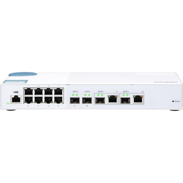 Qnap QSW-M408-2C - Switch - Gestito - 2 X 10 Gigabit Sfp+ + 2 X C 10 G-Bit Sfp+ + 8 X 10/100/1000-image
