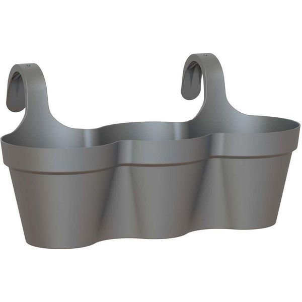 Artevasi© Capri Triple Balcony Box Antracite 54 Cm Da Appendere - Plastica-image