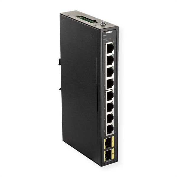 D-Link DIS-100G-10S Switch Gigabit Industriale 8 Porte RJ45 2X 100/1000M Sfp-image