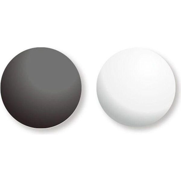2 Colori A Base D'acqua Con Effetto Vetro Colorato - 25 Ml - Bianco E Nero-image