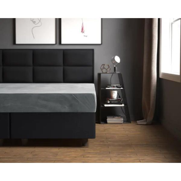 Sleeptime Velvet, Lenzuolo Matrimoniale Grigio 160 X 200 Cm-image