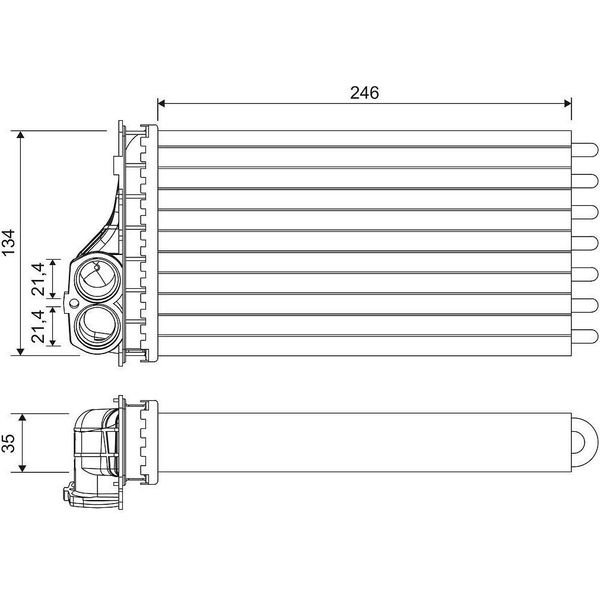 Valeo 811567 - Scambiatore Di Calore Oe 6448 N3, Riscaldatore Per Xsara-image