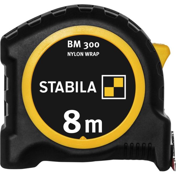 Stabila Bm 300 Metro Tascabile, 8 M, Scala Metrica Bifacciale, Gancio Spikes-image