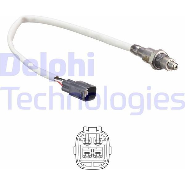 Sonda Lambda Delphi Per Toyota Yaris Hatchback (P13) Sonda Planare Pre-Catalizzatore Riscaldata 275 Mm ES21243-12B1-image