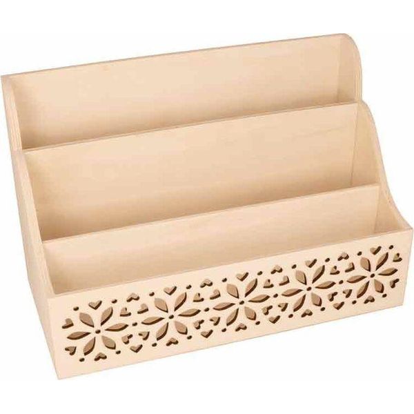 Rany-Mail-Fiori In Legno - 28 X 13,7 X 18 Cm-image