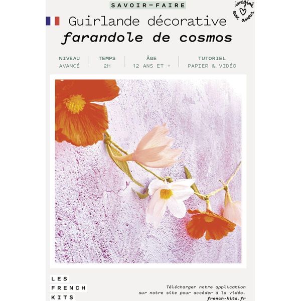 Set Fai Da Te In Carta – Ghirlanda Decorativa Di Fiori-image