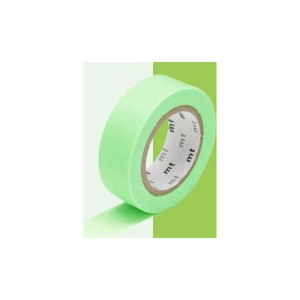 Nastro Adesivo Decorativo Monocolore - Verde Fluo - 1,5 Cm X 7 M-image