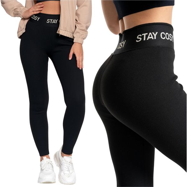 Moraj Leggings Termici Da Donna Foderati In Pile 2200-008, Colore: Nero, Taglia: L/Xl-image