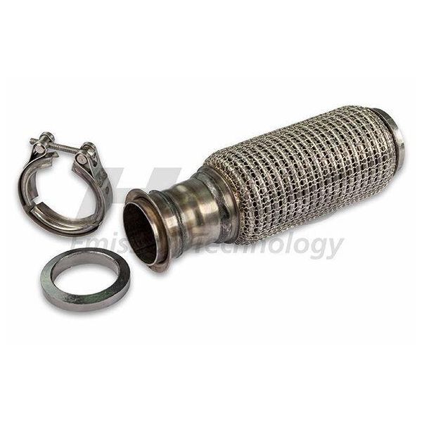 Hjs 91 11 1686 Tubo Di Scarico Flessibile Tubo Di Scarico Per Vw Transporter V Bus (7HB, 7HJ, 7EB, 7EJ, 7EF, 7EG, 7HF, 7EC) Multivan V (7HM, 7HN, 7HF, 7EF, 7EM, 7EN)-image