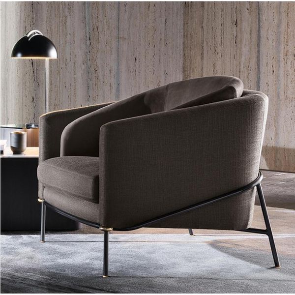 Poltrona Design Moderno Soggiorno Divano Monoposto Divano Lounge Club Hotel Lusso-image