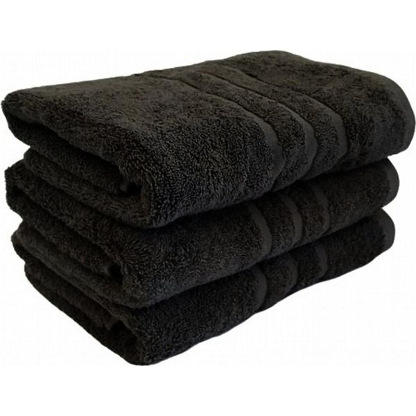 Asciugamano Comfort 50 X 100 Cm Nero, 100% Cotone-image