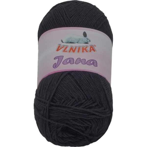Filato Jana - 100G / 330 M - Nero-image