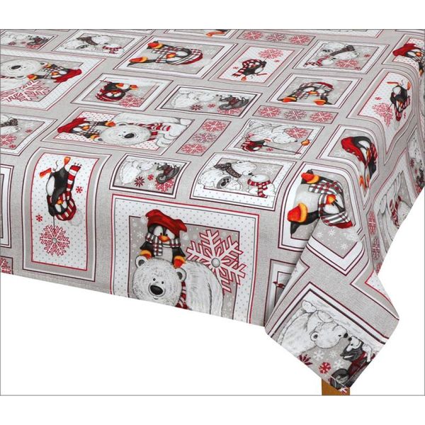 Tovaglia Natale - 120X140 Cm - Bianco-image