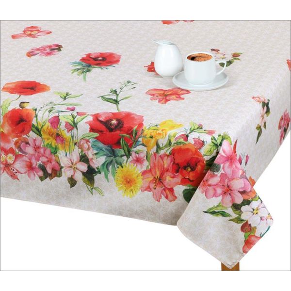 Tovaglia Ema - 135X120 Cm - Blu,Rosso,Viola,Beige-image