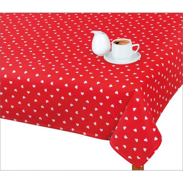 Tovaglia AdÉLa - 70X70 Cm - Rosso,Bianco-image