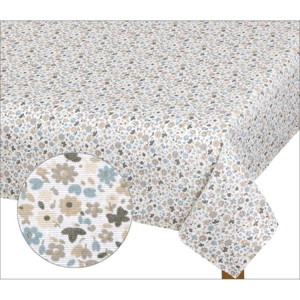 Tovaglia Ema - 70X70 Cm - Beige,Blu-image