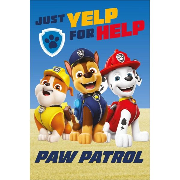 Jerry Fabrics Coperta In Pile 100X150 Psi Patrol Cani A Zampa Della Brigata Blu Coperta Per Bambini 23 Agosto-image