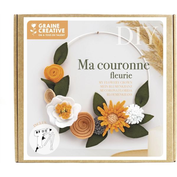 Graine Creative Set Per La Realizzazione Di Decorazioni Circolari Con Fiori - 1 Pezzo-image