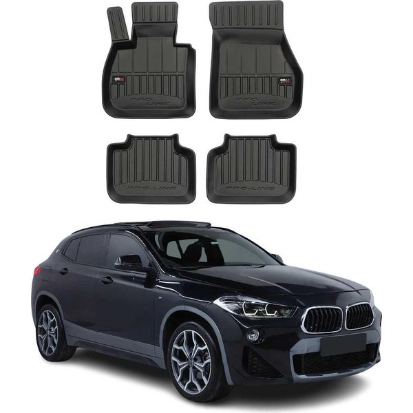 2018-2023 Bmw X2 F39 Tappetini Tpe Nero 4 Pz-image