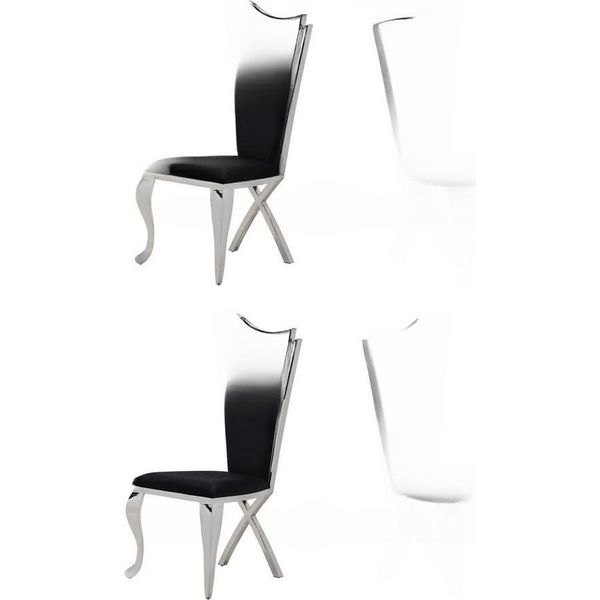 Set 4X Sedie Sedia Da Pranzo Legno Sala Da Pranzo Lusso Tessuto Sedie Moderne-image