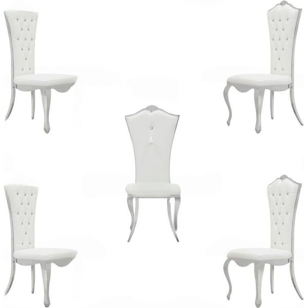 Sedia Di Design Poltrona Sedie Imbottite 4X Poltrone Soggiorno Sala Da Pranzo-image