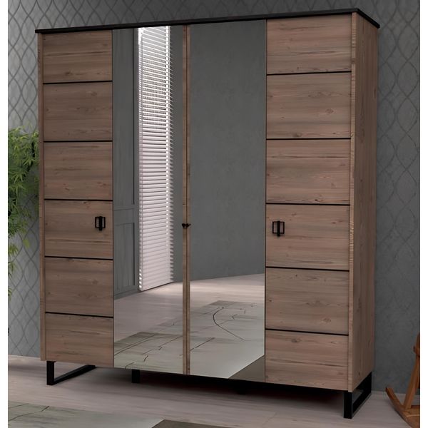Armadio Moderno In Legno Per Bambini Camera Marrone Mobili Design Camera Da Letto Nuovo-image
