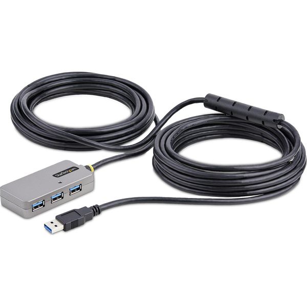 Startech.Com U01043-USB-EXTENDER Hub Di Interfaccia Usb 3.2 Gen 1 (3.1 Gen 1) Tipo-A 5000 Mbps Nero, Argento-image