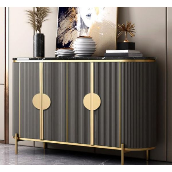 Sala Da Pranzo Design Lusso Mobili Moderni Nuovo Legno Grigio Jvmoebel-image
