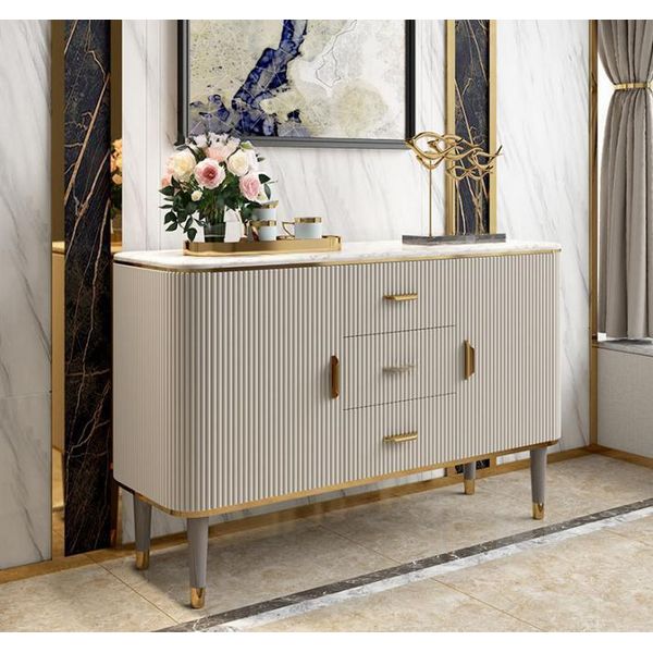 Soggiorno Moderno In Legno Grigio Credenza Di Design Jvmoebel-image
