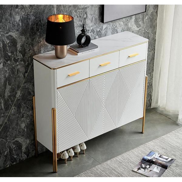 Cassettiere Credenza In Legno Bianca Jvmoebel-image