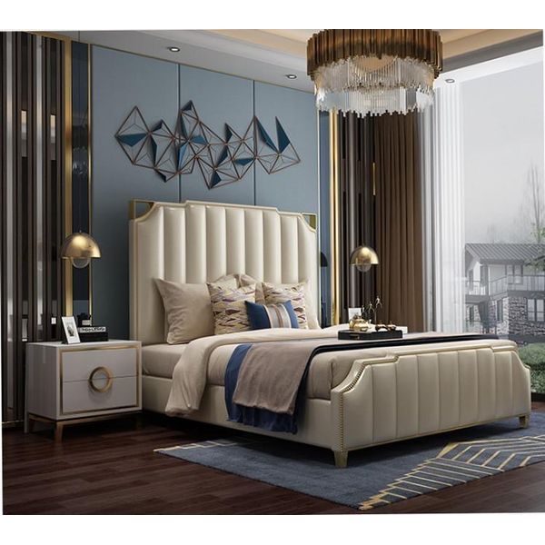 Letto 2X Comodino 3 Pezzi Cameretta Design Moderno-image