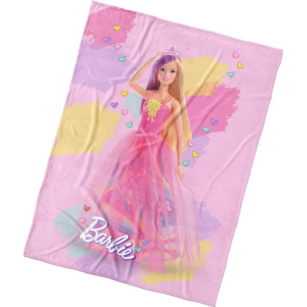 Coperta Barbie Mondo Arcobaleno 130X170 Cm-image