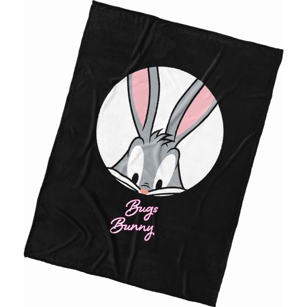 Coperta In Micropush Bugs Bunny Black Art 150X200 Cm-image