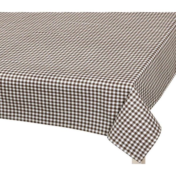 Tovaglia Berta - 100X100 Cm - Marrone,Bianco-image