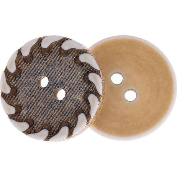 Pulsante - Set Di 3 - Diametro 23 Mm - Beige,Bianco-image