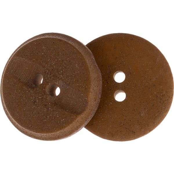 Bottone - Set Di 3 - Diametro 23 Mm - Marrone-image