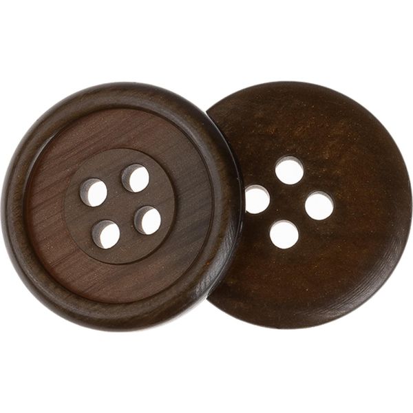Bottone - Set Di 3 - Diametro 20 Mm - Marrone, Oro-image