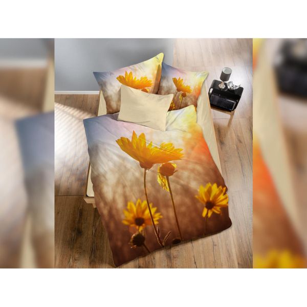 Biancheria Da Letto Moderna 3D 140X200, 70X90 Giallo Primavera-image
