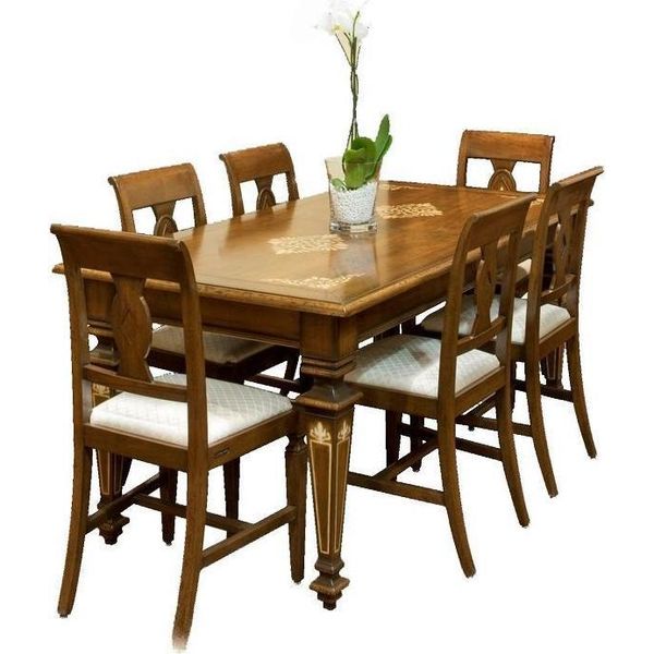 Tavolo Da Pranzo Sala Da Pranzo Classica Tavoli Da Cucina Design Tavolo Legno-image