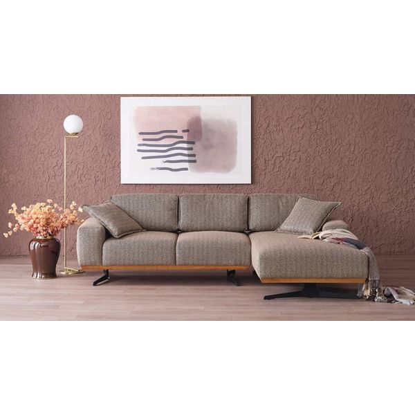 Lusso Divano Ad Angolo L Forma Moderna Mobili Soggiorno Grigio Angolo Set Divano Ad Angolo-image