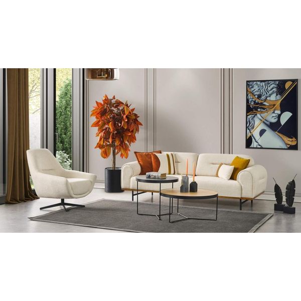 Set Di Divani Moderni A 3 + 1 Posti Di Design Verde Set Di Divani Da Salotto 2 Pezzi-image