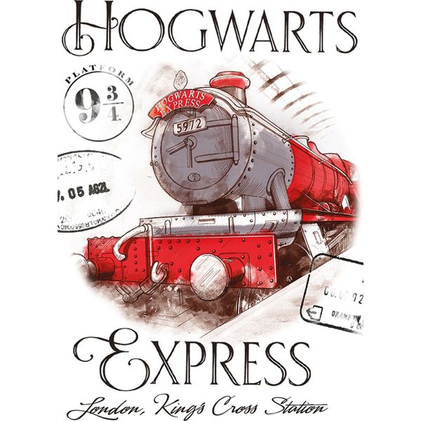 Asciugamano Per Bambini Harry Potter Hogwarts Express 30X50 Cm-image