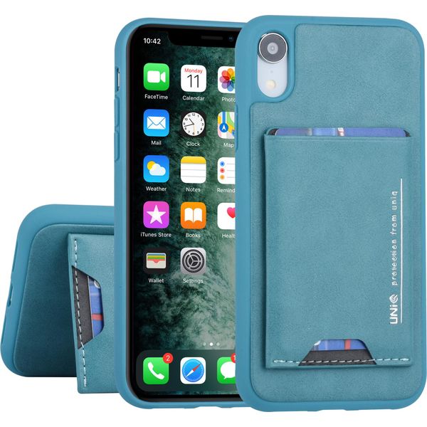Uniq Accessorio Apple Iphone Xr Verde Custodia Posteriore - Portacarte-image