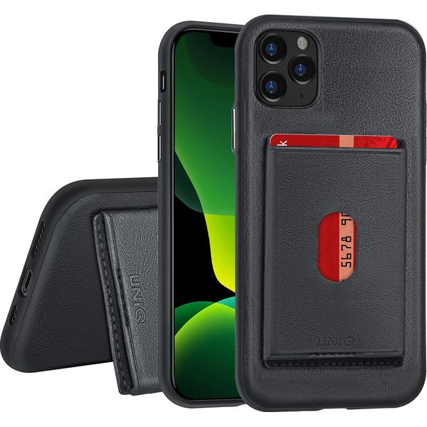Accessorio Uniq Apple Iphone 11 Pro Max Nero Custodia Cover Posteriore - Portacarte-image