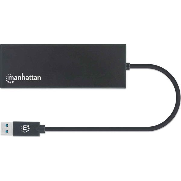 Manhattan 152846 Manhattan USB3.2 Gen1 USB-A Auf Dual-Monitor Multi-Adapter-image